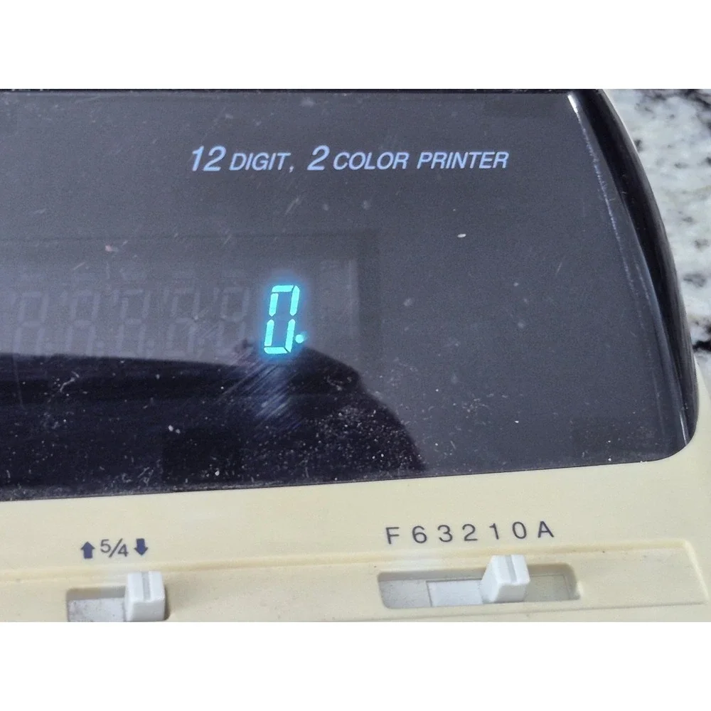 Sharp EL-2192RII Printing Calculator 12 Digit 2 Color Desktop Tested Works